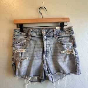 American Eagle High-Rise Shortie Jean Shorts